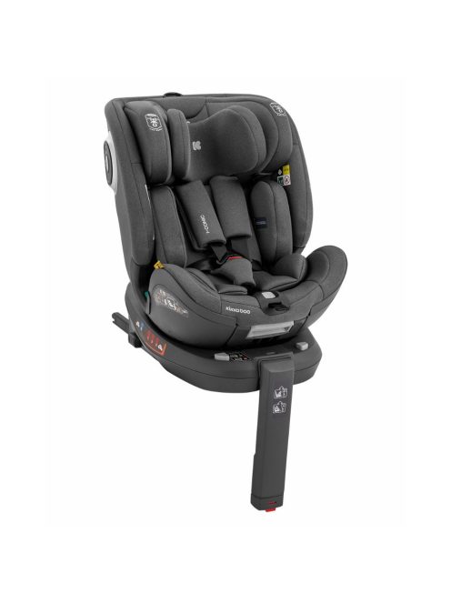 Kikkaboo gyerekülés i-Conic i-Size Isofix 40-150 cm sötétszürke