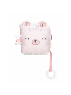  Kikkaboo készségfejlesztõ játékkocka plüss Bear With Me pink