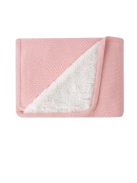 Kikkaboo takaró prémium pamut/sherpa kétoldalas 75x100cm Dream Big melange pink