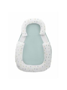   Kikkaboo babapozicionáló memóriahabos hypoallergén legurulás gátlós 60x40x8cm Menta háromszögek