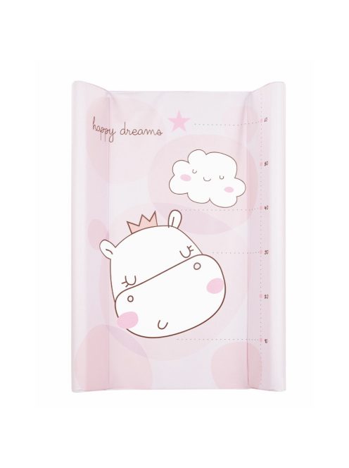 Kikkaboo pelenkázólap - merev 2 oldalú 50x80cm  Happy dreams pink