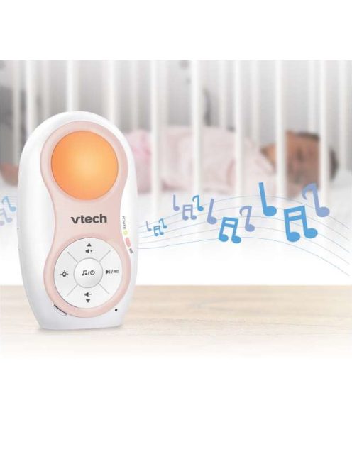 Vtech bébiõr audio dupla akkumulátorral, éjjeli fénnyel, altatódallal DM1215