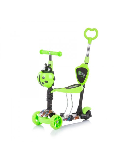 Chipolino Kiddy Evo roller tolókarral - Green Graffiti