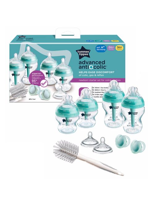 Tommee Tippee cumisüveg Advanced anti colic újszülött kezdõ szett türkiz