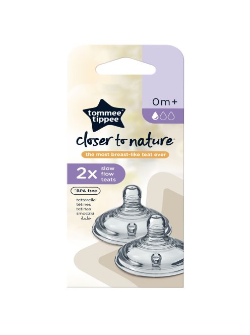 Tommee Tippee cumisüveg cumi CTN 2 db lassú folyású