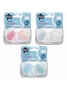 Tommee Tippee játszócumi CTN Night 2 db 0-6 hó pasztell