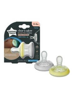   Tommee Tippee nyugtató cumi CTN Night anyamell formájú 0-6 hó 2db