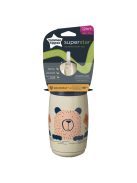 Tommee Tippee itatópohár - Superstar Insulated Straw Cup szívószálas hõtartó 266ml 12hó drapp