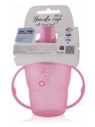 Baby Care itatópohár fogantyúval 210ml magas - pink