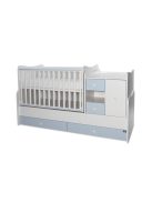 Lorelli MiniMax kombi ágy 72x190 - White / Baby Blue