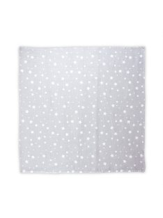 Lorelli Muszlin takaró 80x80 cm - Grey With Stars