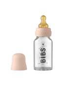 BIBS cumisüvegszett üveg 110ml púderrózsaszín