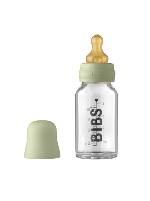 BIBS cumisüvegszett üveg 110ml zsálya