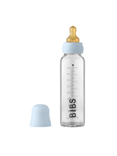 BIBS cumisüvegszett üveg 225ml pasztellkék