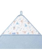 BabyOno fürdõlepedõ kapucnis 100x100cm kék 1552/02