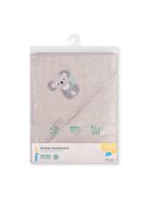 BabyOno fürdõlepedõ kapucnis bambusz 100x100cm szürke koala 346/06