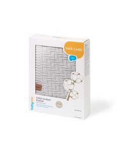   BabyOno babatakaró organikus pamut kötött 75x100cm szürke 1647/02