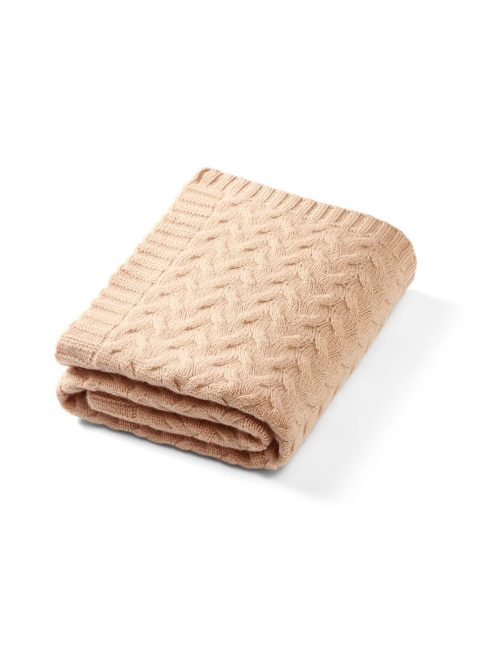 BabyOno babatakaró merino gyapjú kötött 75x100cm sötét bézs 1648/02