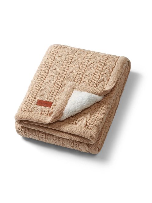 BabyOno babatakaró pamut/sherpa kötött 75x100cm bézs 1657