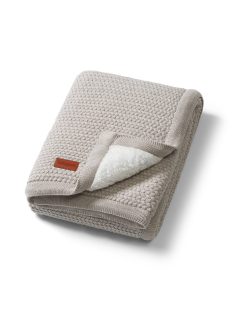   BabyOno babatakaró pamut/sherpa kötött 75x100cm szürke 1658