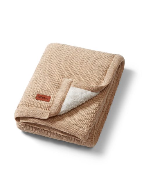 BabyOno babatakaró pamut/sherpa kötött 75x100cm bézs 1659/02