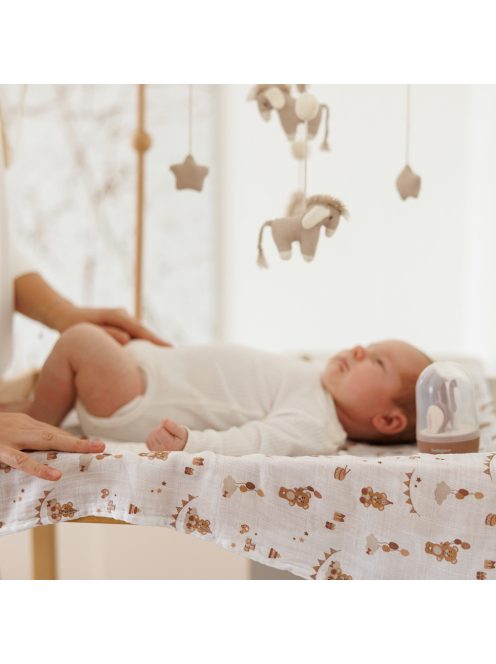 BabyOno textilpelenka színes 3db bambusz barna 397/15