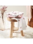 BabyOno textilpelenka színes 3db púderrózsaszín rózsamintás 348/13