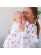 BabyOno textilpelenka színes 3db púderrózsaszín rózsamintás 348/13