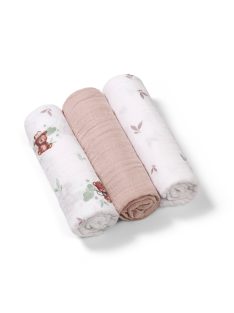 BabyOno textilpelenka színes 3db bézs macimintás 348/14