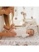 BabyOno textilpelenka színes 3db púderrózsaszín levélmintás 348/17