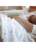 BabyOno textilpelenka színes 3db púderrózsaszín levélmintás 348/17