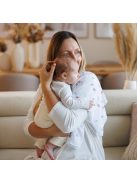 BabyOno textilpelenka színes 3db púderrózsaszín levélmintás 348/17