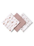 BabyOno textilpelenka színes 3db világosbarna lufis macimintás 348/18