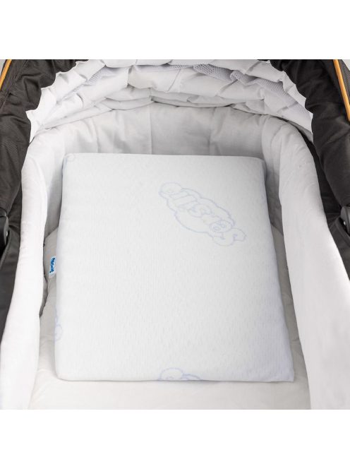 Sensillo párna reflux ellen ék alakú babakocsiba 30x38cm fehér