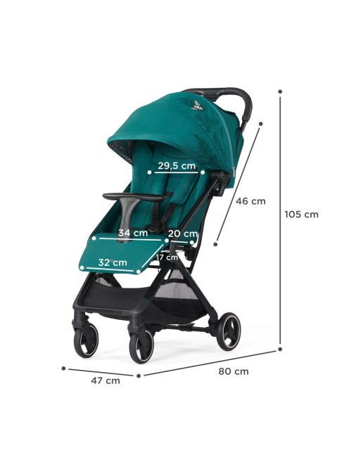Kinderkraft sportbabakocsi Nubi zöld Nature Vibes
