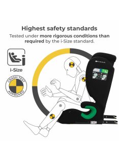   Kinderkraft gyerekülés Junior Fix 2 i-Size Isofix 100-150cm grafit-fekete