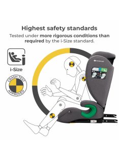   Kinderkraft gyerekülés Junior Fix 2 i-Size Isofix 100-150cm szürke