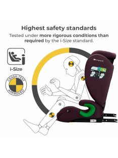   Kinderkraft gyerekülés Junior Fix 2 i-Size Isofix 100-150cm cherry