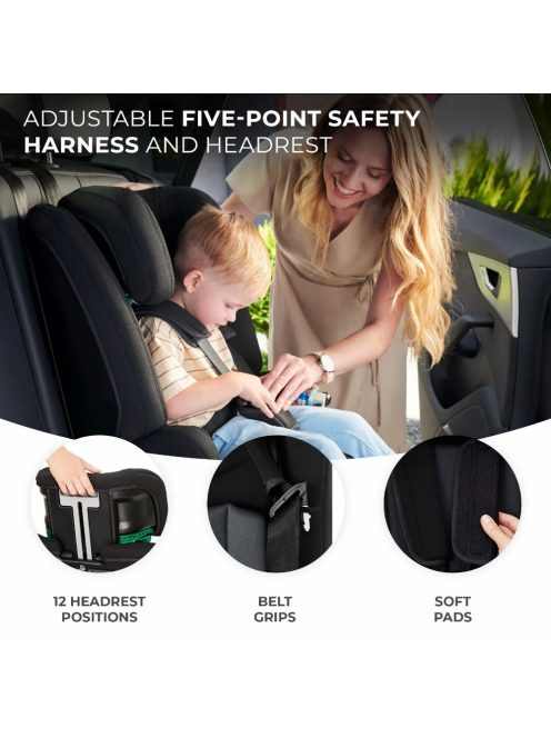 Kinderkraft gyerekülés Safety Fix 2 i-Size Isofix 76-150cm szürke