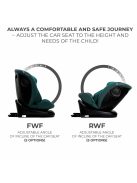 Kinderkraft gyerekülés I-Grow i-Size Isofix 40-150cm zöld-kék
