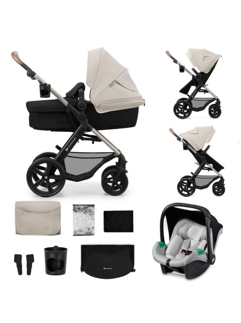 Kinderkraft babakocsi többfunkciós Moov2 3in1 átalakítós Moonlight szürke