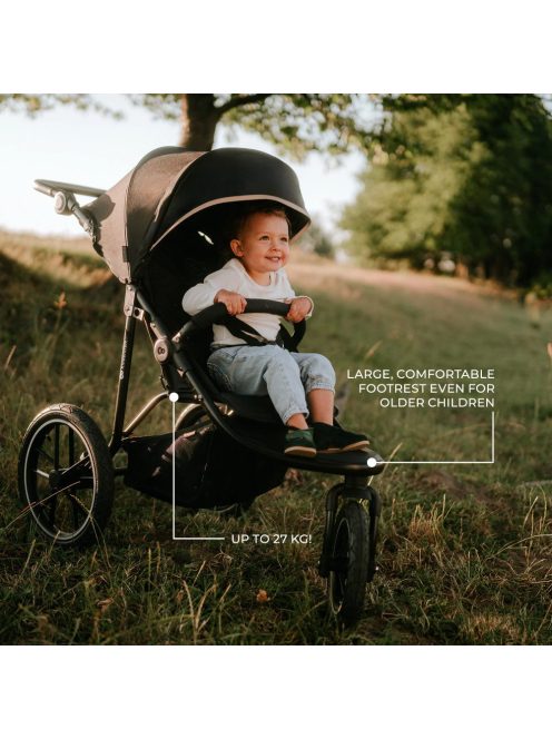 Kinderkraft babakocsi minden terepre Helsi 2 fekete