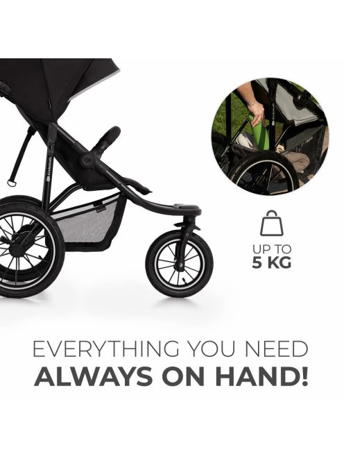 Kinderkraft babakocsi minden terepre Helsi 2 fekete