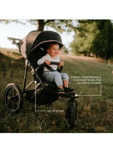 Kinderkraft babakocsi minden terepre Helsi 2 szürke