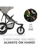 Kinderkraft babakocsi minden terepre Helsi 2 szürke