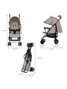 Kinderkraft sportbabakocsi Tik 15 kg-ig Stone Beige