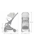 Kinderkraft sportbabakocsi Indy3 Urban szürke