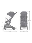 Kinderkraft sportbabakocsi Indy3 Coal black