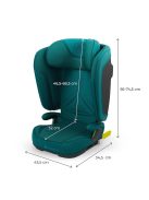 Kinderkraft gyerekülés Unity 2 i-Size Isofix 100-150cm zöld