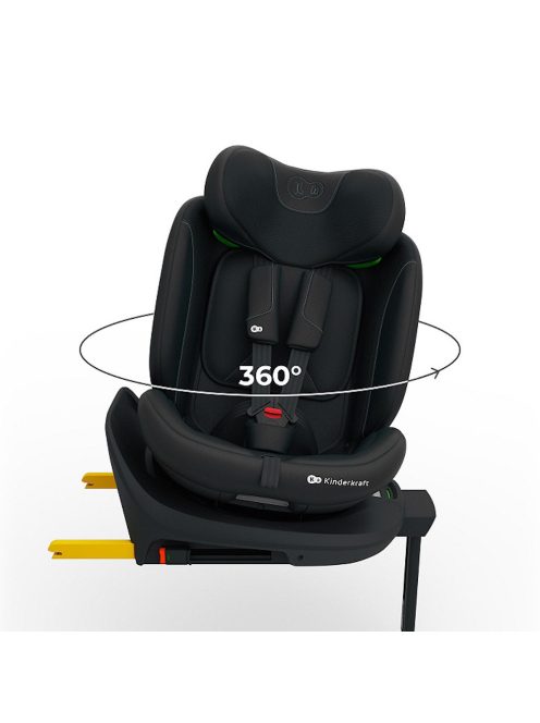 Kinderkraft gyerekülés I-360 Plus 2 i-Size Isofix 40-150cm fekete